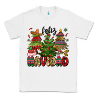 White feliz navidad Classic Tee - MaliasSmallBusiness