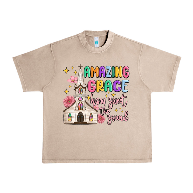 Amazing Grace How Sweet The Sound Urban Heavy Tee by MaliasSmallBusiness | Teevron
