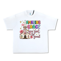 White amazing grace how sweet the sound Urban Heavy Tee - MaliasSmallBusiness