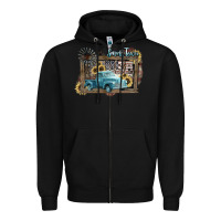 Black Small town USA truck 4th of july Zipper Hoodie - HowdyJamesFarm