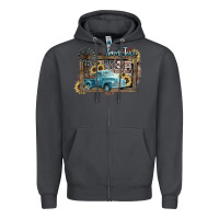 Smoke Small town USA truck 4th of july Zipper Hoodie - HowdyJamesFarm