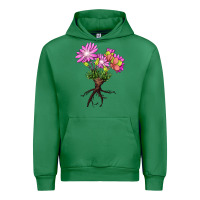 Emerald Bitterroot Flower Urban Hoodie - LillyAllenDesigns