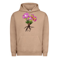 Pigment Burro Bitterroot Flower Urban Hoodie - LillyAllenDesigns