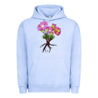 Pigment Grape Ice Bitterroot Flower Urban Hoodie - LillyAllenDesigns