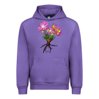 Tulip Bitterroot Flower Urban Hoodie - LillyAllenDesigns