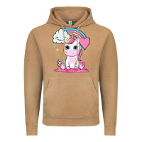 Vintage Camel cute unicorn and rainbow Vintage Hoodie - NancyCooperArtShop