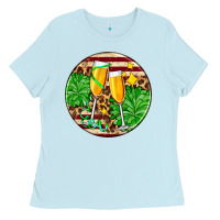 Baby Blue Christmas champagnes Ladies Tee - AdoDesignShop