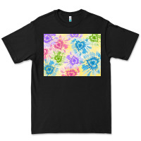 Black tie dye heart shaped background 3200x2400 Premium Tee - AdoDesignShop