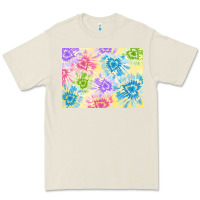 Bone tie dye heart shaped background 3200x2400 Premium Tee - AdoDesignShop