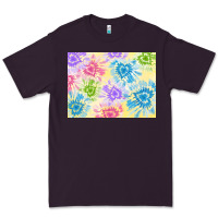 Plum tie dye heart shaped background 3200x2400 Premium Tee - AdoDesignShop