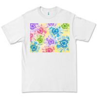 White tie dye heart shaped background 3200x2400 Premium Tee - AdoDesignShop