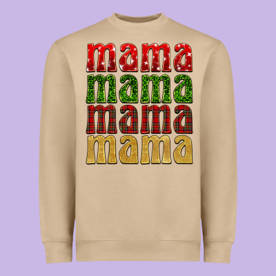 Christmas Mama Heavyweight Sweatshirt Designed By Barkaloodesign