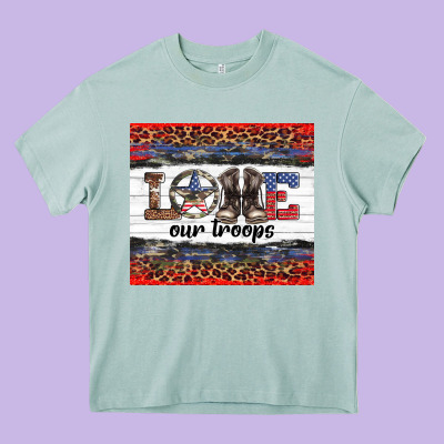 Armed Forces Day Love Our Troops Heavy Core Tee Designed By Artiststas