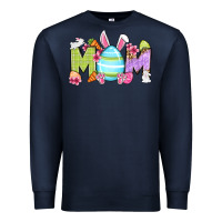 Navy Easter mom Premium Sweatshirt - OliviaCreatesArt