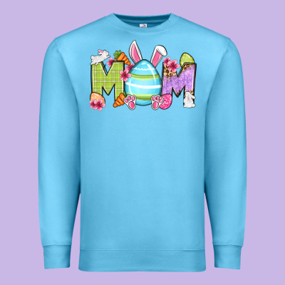 Easter Mom Premium Sweatshirt Designed By Oliviacreatesart