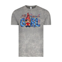 Cloud Rock all american girl with gnome Vintage Tee - NancyCooperArtShop