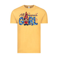 All American Girl With Gnome Vintage Tee | Teevron