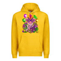 Lemon Mardi Gras Pig Premium Hoodie - HowdyJamesFarm