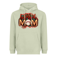 Matcha blessed baseball mom lightbulb letters Heavyweight Hoodie - OliviaCreatesArt