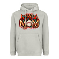 Moon Dust blessed baseball mom lightbulb letters Heavyweight Hoodie - OliviaCreatesArt