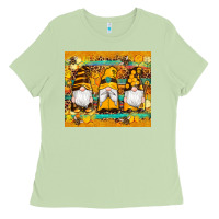 Matcha western bee gnomes  honeycomb  leopard turquoise wooden serape Ladies Tee - Artiststas