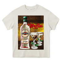 Cream martini Heavy Core Tee - AdoDesignShop