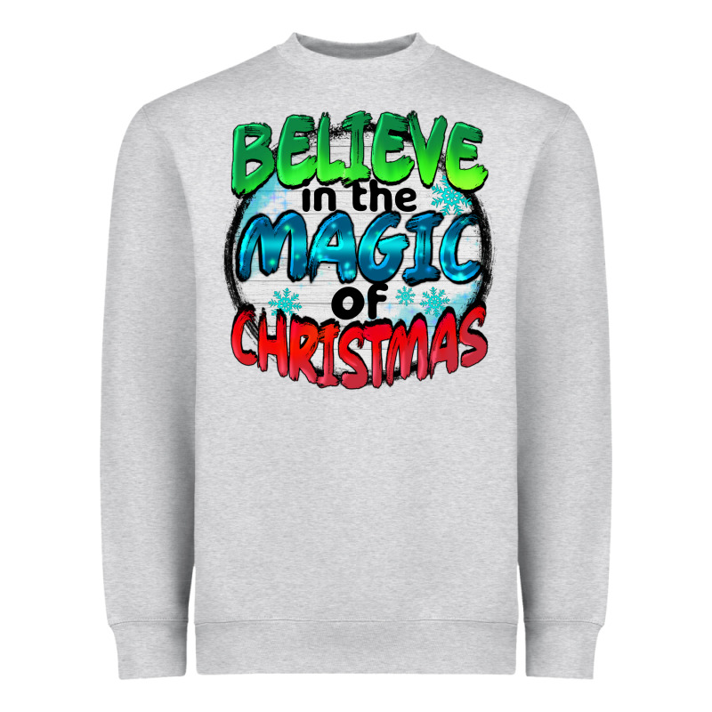 Believe In The Magic Of Christmas Heavyweight Sweatshirt by BarkalooDesign | Teevron