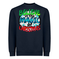Navy believe in the magic of christmas Heavyweight Sweatshirt - BarkalooDesign
