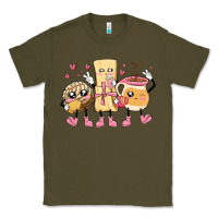 Army Green mexican pan dulce cartoon characters Classic Tee - MaliasSmallBusiness