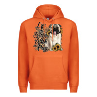 Carrot life is better with a pug Premium Hoodie - JahusDesignShop