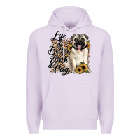 Lilac life is better with a pug Premium Hoodie - JahusDesignShop