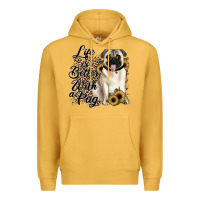 Mustard life is better with a pug Premium Hoodie - JahusDesignShop