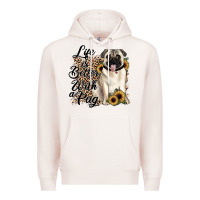Pale Pink life is better with a pug Premium Hoodie - JahusDesignShop