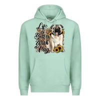 Seafoam life is better with a pug Premium Hoodie - JahusDesignShop