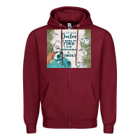 Burgundy amazing doctor Zipper Hoodie - TumblerDesignByShophia