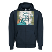 Navy amazing doctor Zipper Hoodie - TumblerDesignByShophia