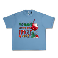 Pebble Blue mommy needs her jingle juice Urban Heavy Tee - MaliasSmallBusiness