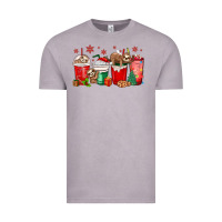 Vintage Zinc christmas sloth coffee cups Vintage Tee - MaliasSmallBusiness