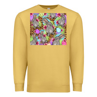 Antique Gold Easter bunnys eggs Premium Sweatshirt - OliviaCreatesArt