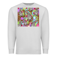 Dove Grey Easter bunnys eggs Premium Sweatshirt - OliviaCreatesArt