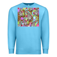 Ocean Blue Easter bunnys eggs Premium Sweatshirt - OliviaCreatesArt