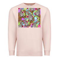 Pale Pink Easter bunnys eggs Premium Sweatshirt - OliviaCreatesArt