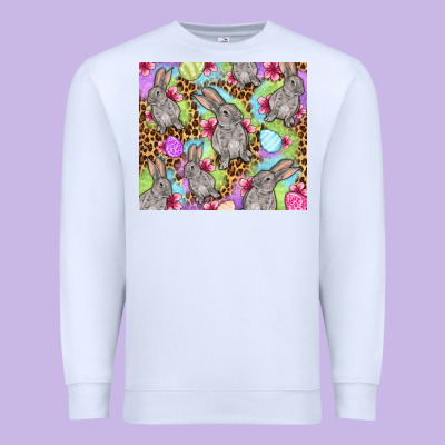 Easter Bunnys Eggs Premium Sweatshirt Designed By Oliviacreatesart