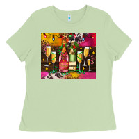 Matcha Christmas champagne bottles and Ladies Tee - AdoDesignShop