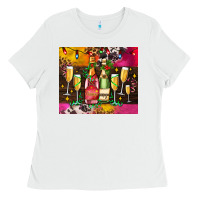 White Christmas champagne bottles and Ladies Tee - AdoDesignShop