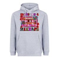 Heather Grey make me a mixtape olivia Heavyweight Hoodie - OliviaCreatesArt