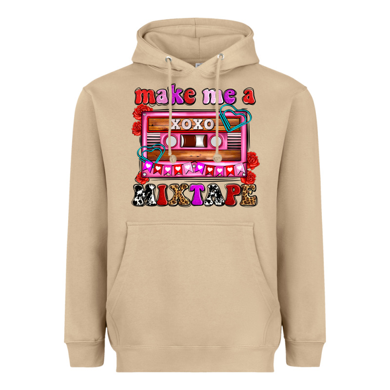 Make Me A Mixtape Olivia Heavyweight Hoodie by OliviaCreatesArt | Teevron