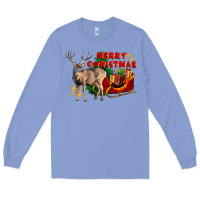 Merry Christmas Deer Long Sleeve Tee | Teevron