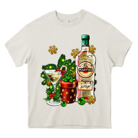 Cream cocrtail martini and gift and snow Heavy Core Tee - AdoDesignShop