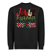 Black Christmas jolly mama Heavyweight Sweatshirt - BarkalooDesign